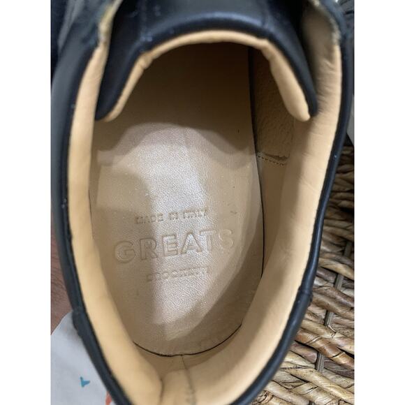 Greats Brooklyn Royale unisex Size 9.5 Black Leather Causal Sneakers Shoes main image 5